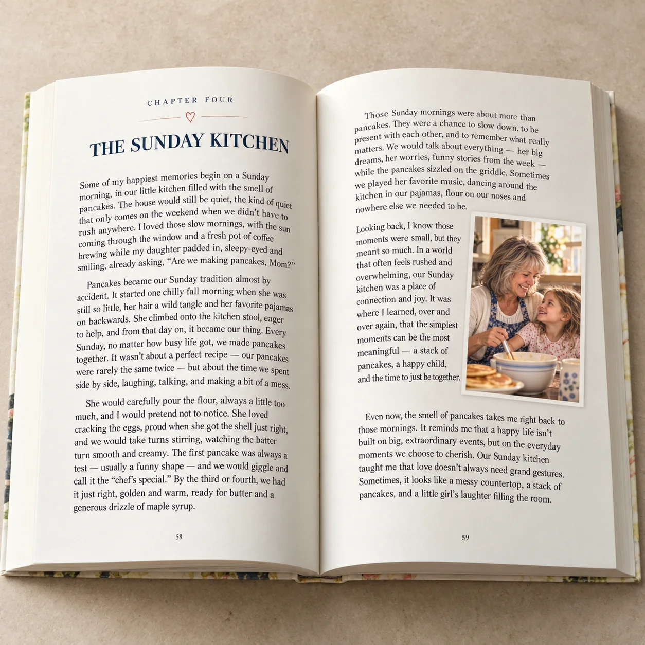 Personal memories and family photographs in the pages of Lucy’s biography